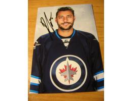 Ondřej Pavelec -  Winnipeg Jets - orig. autogram