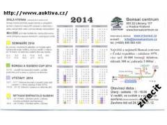Kartičkový kalendářík 2014 - Bonsai centrum