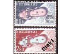 ČSR 1963 Vostok, kosmonauti Bykovskij, Těreškovová, Pofis č.