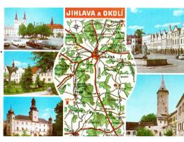 JIHLAVA  A OKOLÍ  MAPA    ***53762H