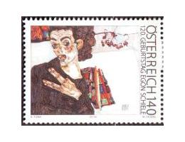Rakousko 2010 Egon Schiele (1890-1918) autoportrét, Michel č