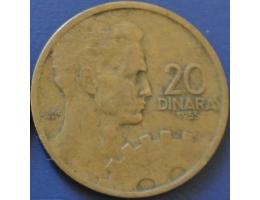 FLRJ 20 dinara 1955