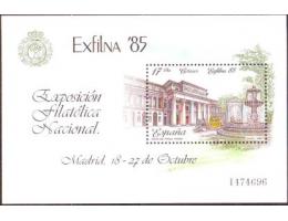 Španělsko 1985 Salon de Prado, Madrid, Exfilna, Michel č.Bl.
