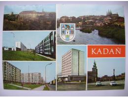 KADAŇ hrad sídliště C a B, hotel Zelený strom 70. léta