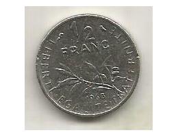 Francie ½ franc 1968 (12) 3.28