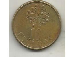 Portugalsko 10 escudos 1990 (13) 9.62