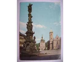 TEPLICE Zámecké náměstí kostel - 1975