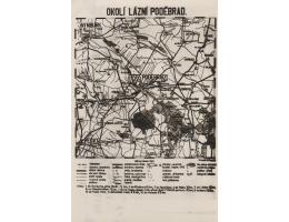 MAPA = PODĚBRADY A OKOLÍ /rok 1932?=*UF5669