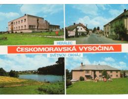 ČESKOMORAVSKÁ VYSOČINA HERÁLEC SVĚTNOV CIKHÁJ PANORAMA