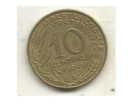 Francie 10 centimů, 1984 (A22)