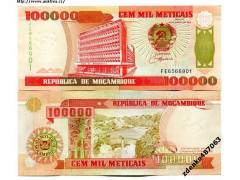 MOZAMBIQUE 100 000 Meticais 1993 P-139 UNC
