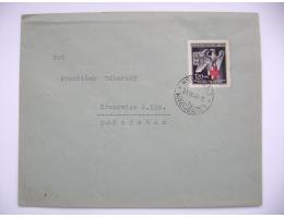 Dopis 1943 Kroměříž Kremsier Rotes Kreuz Červený kříž Mi 132