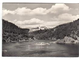 Vranovská přehrada  loď hrad Bítov okr. Znojmo °6730a