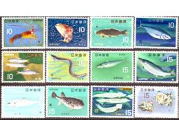 Japonsko 1966 Mořská fauna, Michel č.908-19 **