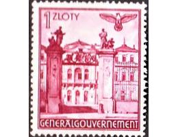 General Gouvernement 1941 Brána zámku, Michel č.51 **