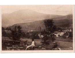 Šumava cca r.1925  Železná Ruda  v pozadí Javor  °53615V