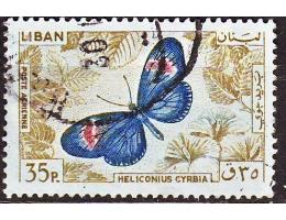 Libanon 1965 Motýl, Michel č.901 raz.