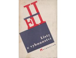 Egon Hostovský: Listy z vyhnanství, melantrich 1946 brožovan