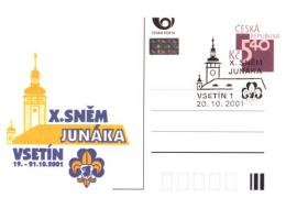 Vsetín 2001 X. Sněm Junáka, CDV B355 s přílež. Raz.