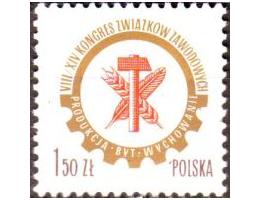 Polsko 1976 Odborový kongres, Michel č.2472 **