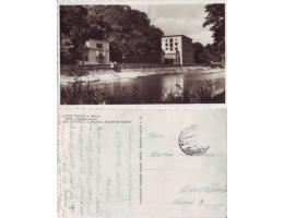 Lázně Teplice n.Bečvou 1940 Zřídlo a lázeňská budova, pohled