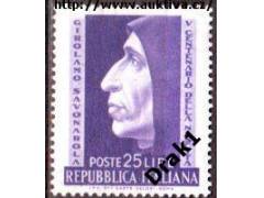 Itálie 1952 Girolamo Savonarola, Michel č.868 **