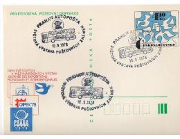 Dopisnice CDV 184 raz.autopošta Praha r.1978,O8/51