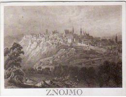 ZNOJMO PO ROKU 1850 OCELORYTINA NEZNÁMÝ AUTOR J. KREJČÍ BRNO