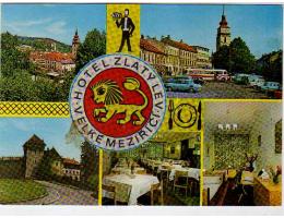 VELKÉ MEZIŘÍČÍ HOTEL ZLATÝ LEV AUTO AUTOBUS ORBIS
