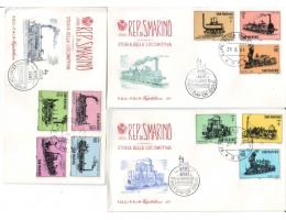 San Marino 1964 Historické lokomotivy, Michel č.814-23 FDC
