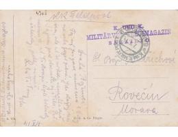 FELDPOST =MUŽ V KROJI=SARAJEVO/CHORVATSKO /rok1914*c4309