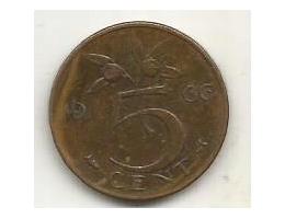 Holandsko 5 cents 1966 (17) 2.79