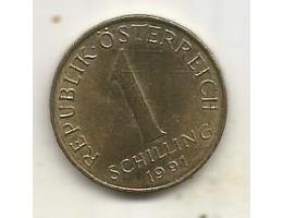 Austria 1 schilling, 1991 (x)