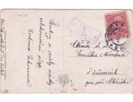POŠTOVNA  ZAŠOVICE=OKŘÍŠKY=TŘEBÍČ=rok1917*c10036