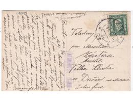 POŠTOVNA  BRNÍČKO=DLOUHOMILOV=ZÁBŘEH=rok1928*c10113