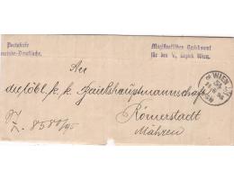 WIEN= RÖMERSTADT=SLOŽENÝ DOPIS =rok1895*c10367