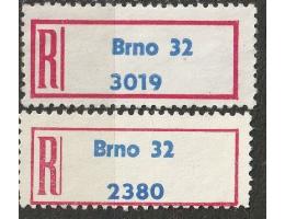 R nálepka Brno 32  2x