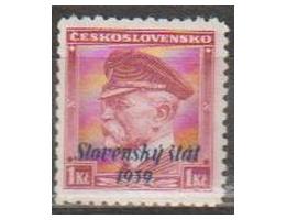 Slovensko 1939 TGM, přetisk A, Katalog č.12 **