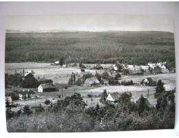Sněžník okr. Děčín celkový pohled vesnice 60. léta Orbis
