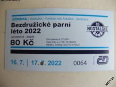 Jízdenka Bezdružické parní léto 2022 - dospělá *196