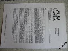 Dopis TT Clubu Tillig –dopis č. 03/99 z 7.7.1999 –1list *40