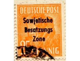 Německo-sov.zóna o Mi.0191 Spol.vydání s přetiskem