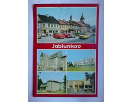 Jablunkov náměstí auta obchody Dům služeb 1990