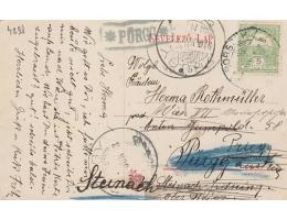 POŠTOVNA PURGG =BORSZEK FURDO/rok1916*A4298