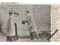 ŽENA V KLOBOUKU + MUŽ =rok1900?*A4308