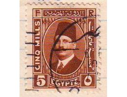 Egypt o Mi.0125a, 125b  Král Fuad I. (barev. odchylky)