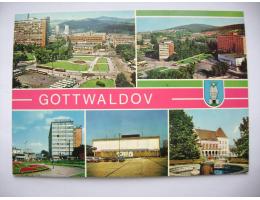 Gottwaldov nám. Práce Prior divadlo MNV 70. léta