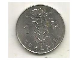 Belgium 1 franc, 1977 Legend in Dutch - BELGIE (A19)