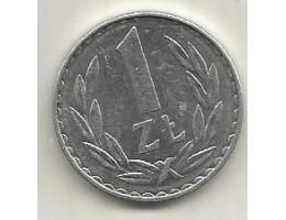 Poland 1 zloty, 1978 Mintmark MW (A19)