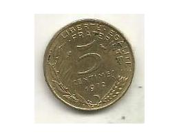France 5 centimes, 1972 (A19)
